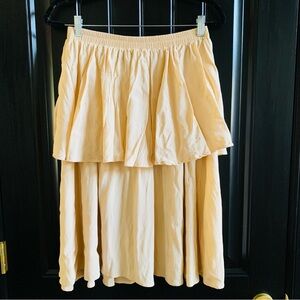 Faithfull the Brand Boho Tiered Skirt Mini Dress | Large